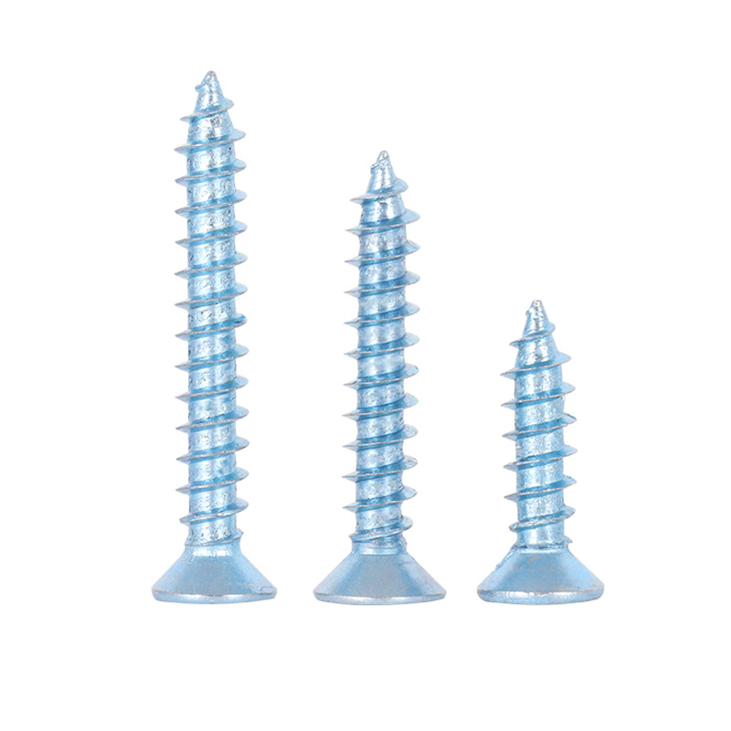 Zinc Plated Steel Countersunk CSK Flat Head Self-tapping Screws