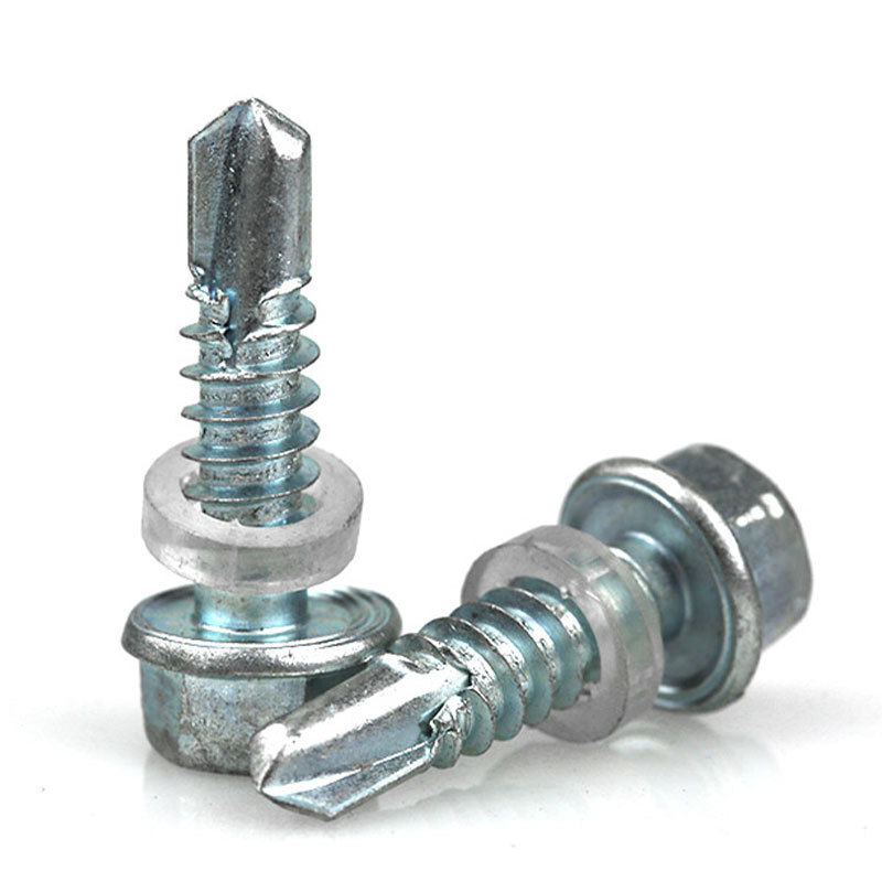 Zinc Plated Steel Hexagon Head Drill Screw Hex Self-drilling Screws